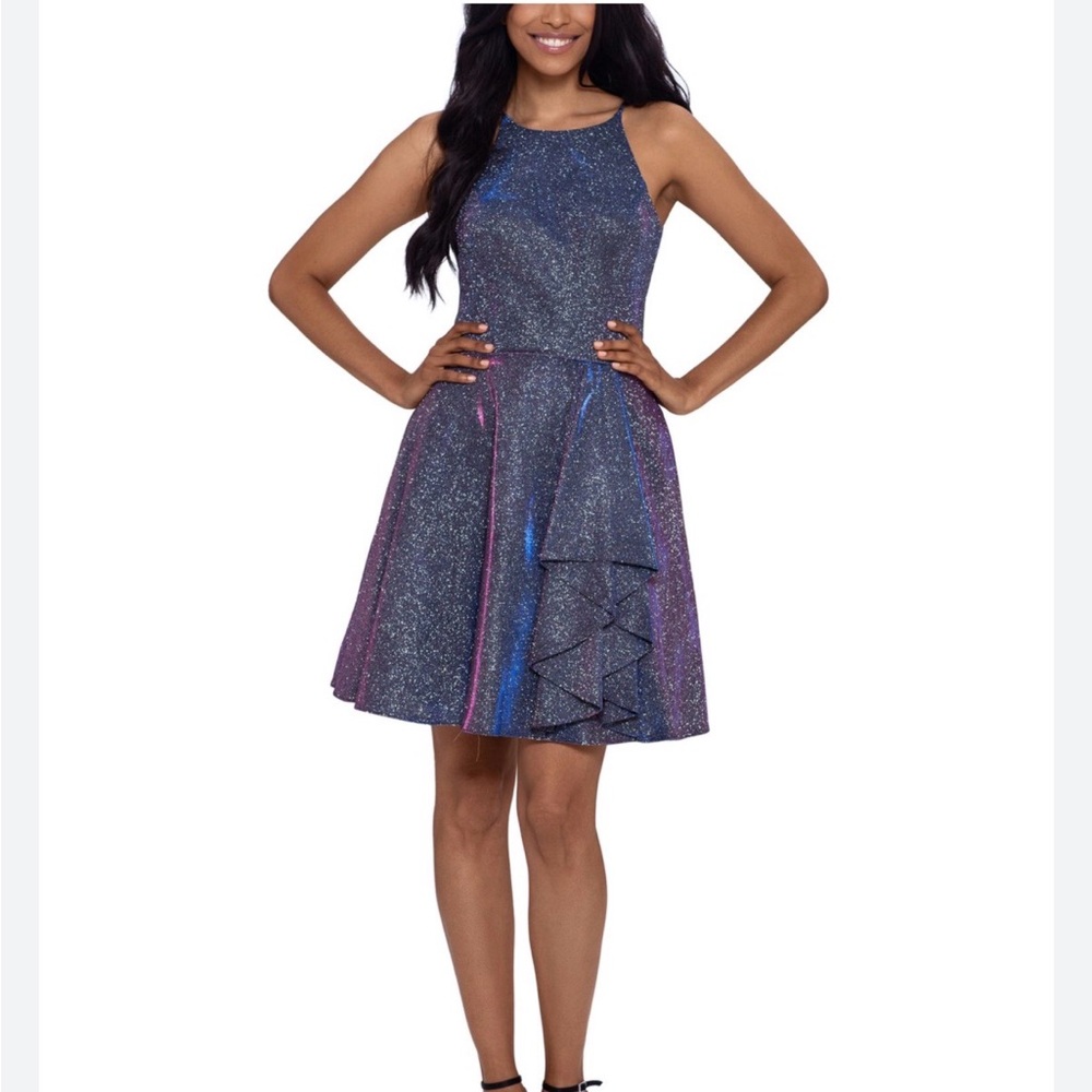 Blondie Nites Sparkling Multicolor Kids Formal Dress